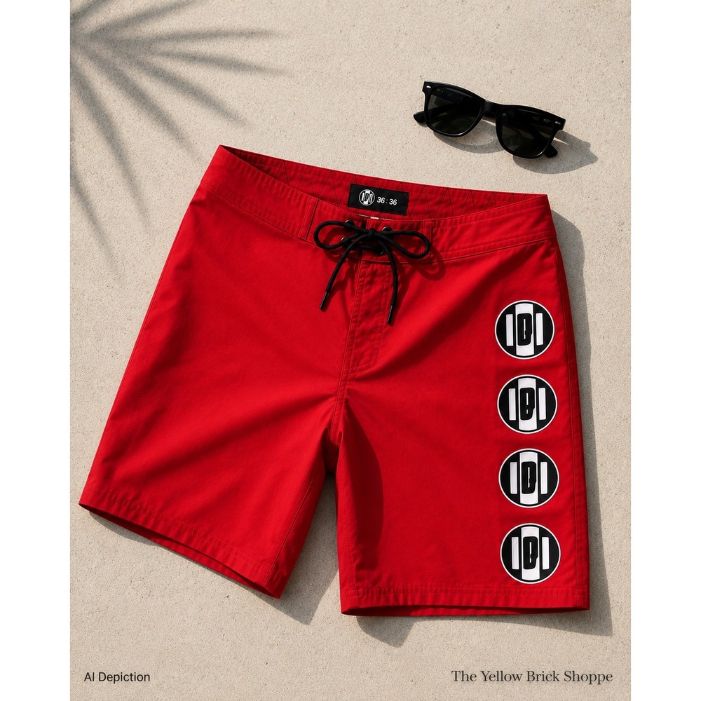 IPD Trifecta 18" Board Shorts Men's 36" NWT Red 4-Way Stretch‎ Surf Swim Trunks